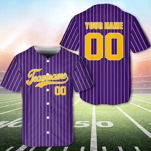 Maillot de baseball personnalisé OEM, haute qualité, couture soignée, chemise d'été tendance, uniforme de baseball vierge OEM, sublimation - Product Image 5