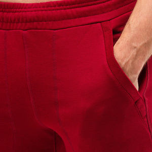 Custom Men's Solid Red Color Cotton Fabric Sweatpants Premium Quality Drawstring <b>Joggers</b> With Side Pockets For Men In Multicolor - Product Image 4