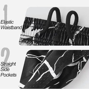 Pantalones Cortos de Malla Personalizados para Hombre, Diseño Sólido de Verano, Sublimación con Estampado Completo, Servicio OEM, Transpirables - Product Image 2