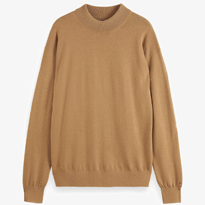 Nouveau Sweat-shirt Femme Tendance 100% Coton Tricoté Col Rond Manches Longues avec Revers Cousus Anti-Plis pour Fille Vêtement d'Automne - Product Image 4