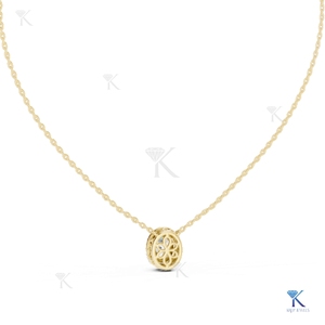 Collar con Colgante de Diamante Cultivado en Laboratorio, Diseño de Estrella de 8 Puntas, en Oro, para Mujer, de Lujo, para Aniversario, con Diamantes Brillantes - Product Image 6