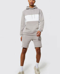 Logotipo personalizado de secado rápido transpirable deportes sueltos apilados chándales hombres chándal de algodón transpirable - Product Image 3