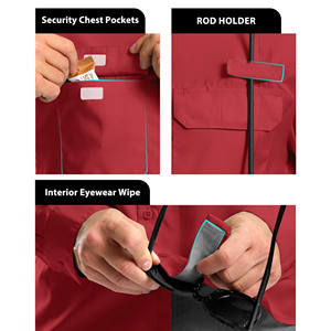 เสื้อเดินป่าผู้ชาย เสื้อทำงานสั่งทำพิเศษ สวมใส่สบาย ระบายอากาศได้ดี เสื้อเดินป่าตกปลา เสื้อผู้ชายกันลม ติดกระดุมด้านหน้า เสื้อเดินป่ามีโลโก้ - Product Image 5