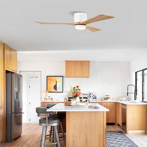 Ventilatore da Soffitto da 52 Pollici con Pale in Legno Massello, Telecomando, Motore DC Silenzioso, 6 Velocità Reversibili e Luci Integrate - Product Image 3