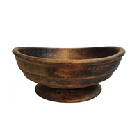 Bol surélevé en bois fait main pour fruits, collations, friandises, présentation de table, service de repas, centre de table et décoration intérieure