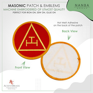 Écusson brodé thermocollant Triple Tau de l'Arche Royale Maçonnique, tailles 2 ou 3 pouces, pour vestes, insignes ou chapeaux - Product Image 3