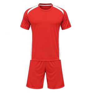 เสื้อเจอร์ซีย์กีฬาแขนสั้นแบบยูนิเซ็กซ์สั่งทำพิเศษ 100% โพลีเอสเตอร์ แห้งเร็ว ระบายอากาศได้ดี ป้องกันแบคทีเรีย ชุดฟุตบอล - Product Image 1