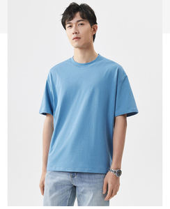 T-shirt surdimensionné élégant à coupe régulière, respirant, séchage rapide, en polyester/coton, neuf, idéal pour l'extérieur, fabriqué au Pakistan, de qualité supérieure - Product Image 1