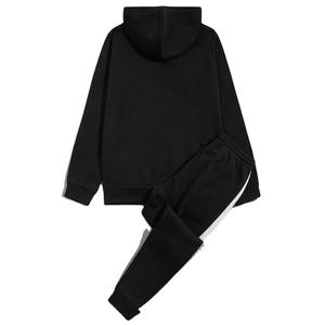 Survêtements d'hiver décontractés, pulls à capuche, survêtements personnalisés avec logo, blocs de couleur, manches longues, ensemble de survêtement pour homme - Product Image 2