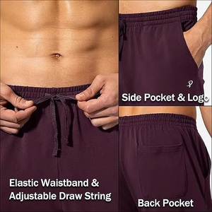 Cotton/Polyester Men's Casual Drawstring Waist Lightweight Breathable Sweatpants Soft Fabric Custom Printed & Color - Product Image 6