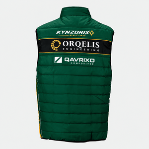 Men's Custom Black Sleeveless <b>Vest</b> Stand Collar Zipper Racing Pit Crew Softshell Outerwear - Product Image 6