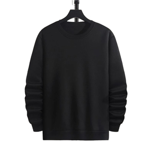 Sudadera de Hombre Marrón con Cuello Redondo, Corte Regular, Tejida, Casual, de Color Sólido y Manga Larga - Product Image 6