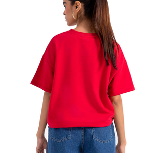 เสื้อยืด B2B แบบยูนิเซ็กซ์ สกรีนโลโก้ได้ เป็นมิตรกับสิ่งแวดล้อม ลายเรียบ ผ้าถัก เหมาะสำหรับชมรม โรงยิม โรงเรียน มหาวิทยาลัย - Product Image 4