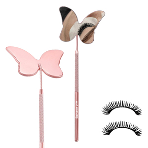 Premium Rose Gold Butterfly Lash <b>Mirror</b> Stainless Steel Eyelash <b>Mirror</b> for Lashes and Mega Volume - Product Image 1