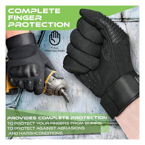 Gants de moto pour hommes et femmes, gants de course sportive à doigts entiers compatibles avec les écrans tactiles, pour moto, conduite automobile, BMX, VTT, ATV - Product Image 4