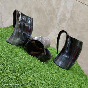 Taza de cuerno para beber de buey de la mejor calidad, capacidad de 500-700 ml, taza de cuerno de estilo Animal pulido ecológico para beber con tamaño y logotipo personalizados - Product Image 6