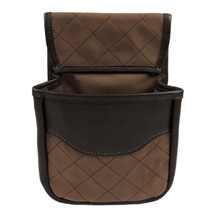 Olive Green Leather Tactical Molle 5-Slot Ammo Pouch with Dual <b>D</b>-Rings and Side Straps for Hunting and Outdoor Use - Product Image 6