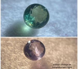 Alexandrite naturelle facettée ronde de 3 mm, magnifique, à changement de couleur, à vendre. - Product Image 5