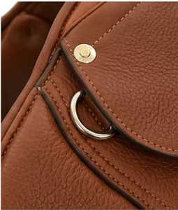 Real International Saddlery English Dressage Saddle RES-04 Leather Brown Wood <b>Tree</b> Full Size Riding Equipment Brass Hardware - Product Image 4