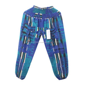 Aladdin Special Blue Harem Pants Hommes Plus Size Winter Baggy Harem Pants Different Pattern Color With Comfy Pockets India - Product Image 3