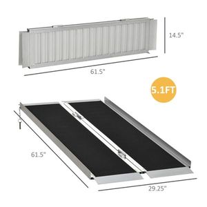 Portable Foldable Carpeted 5-Step Handicap Ramp for Scooters for Cars and Wheelchairs - Product Image 2