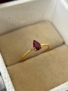 Anillo Excepcional de Rubí Rojo Natural, Rubí de Mozambique, Plata de Ley 925, Chapado en Oro de 14K, para Compromiso o Propuesta de Matrimonio - Product Image 3