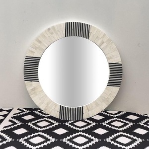 Espejos de Mosaico de Cristal con Bisel de Vidrio y MDF Hechos a Mano para Sala de Estar y Jardín, Espejos Brillantes - Product Image 5