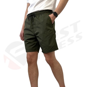 2025 New Style High Street Customized Design <b>Knee</b> Length Shorts <b>Elastic</b> Waist Closure Best Selling Wholesale 100% Cotton Solid - Product Image 6