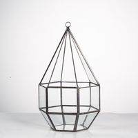 Pot Bunga Kaca Mini Kristal Artistik Geometris Dekorasi Terarium Wadah Emas Ramah Lingkungan Grosir Terbaik