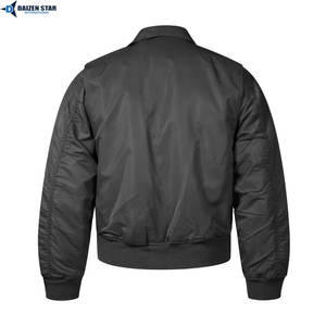 Premium Quality Canvas Light <b>Weight</b> Men's Bomber Jacket <b>Stand</b> Plain Dyed Front Professional Made Solid Color Full Zipper - Product Image 3