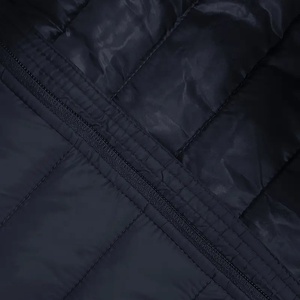 Men's Casual Lightweight Winter <b>Coat</b> Oversize Puffer Jacket Stand Collar Hood Solid Color Polyester Outerwear for Outdoor Warmth - Product Image 4