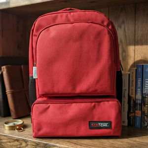 Mochila Escolar Kyatchi de Gran Capacidad de 18 Pulgadas, Modelo 002, Estilo Normcore/Minimalista, Dos Compartimentos Principales, Poliéster Resistente al Agua - Product Image 1