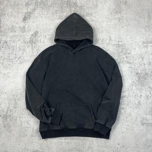 Sudadera con capucha oversize personalizada al por mayor para hombre, gris ahumado, estilo vintage, 100% algodón pesado, con cuello y bolsillo, para otoño - Product Image 1