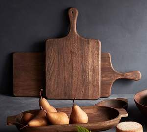 Tabla de cortar de madera premium para la preparación de alimentos en la cocina, superficie de corte de madera natural duradera para uso doméstico por chefs. - Product Image 4