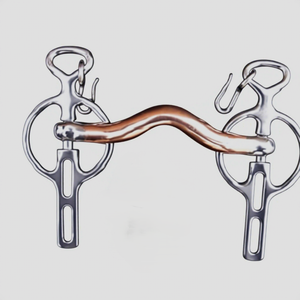 Mors de cheval en acier inoxydable avec bouche torsadée et design à maillons de chaîne pour l'équitation, mors en argent allemand - Product Image 5