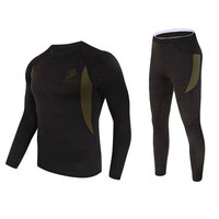 Ensemble de sous-vêtements d'hiver pour homme, design personnalisé, imprimé, vêtements de sport performants, couleurs personnalisées, coupe athlétique confortable, respirant