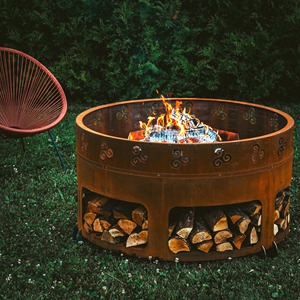 Modern Geometric Fire Pit for Trendy Backyard Gatherings - Product Image 3