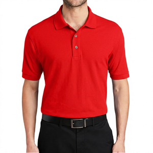เสื้อโปโลชายสีพื้น ปักโลโก้ได้ ระบายอากาศดี แขนสั้น ใส่สบายๆ สำหรับฤดูร้อน เหมาะสำหรับเล่นกอล์ฟ - Product Image 4