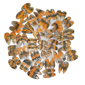 Cabujones de Cuarzo Natural Bumblebee de Estilo Elegante, Forma de Lágrima, Únicos, Rayas Amarillas y Negras Claras, 20-45mm, Formas Mixtas, KHUSHI GEMS STONE - Product Image 4