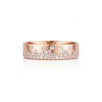 Bague de fiançailles empilable en or massif 9K 10K 14K 18K avec diamants de laboratoire taille ronde, couleur DEF, clarté VS VVS, certifiés IGI