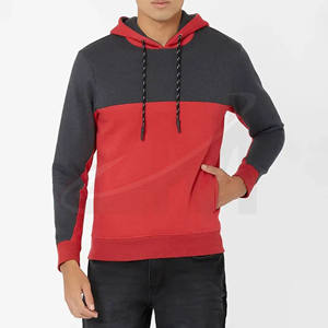 100% Cotton Polyester And Fleece Hoodies <b>Black</b> Red Hood <b>Long</b> <b>Sleeve</b> Men's Casual Wear <b>Top</b> Quality Brand 450 GSM Wholesale Stock - Product Image 1