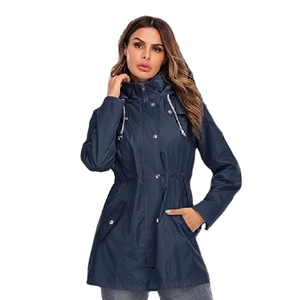 เสื้อโค้ทกันฝนสำหรับเดินเขากันลมกันน้ำแจ็คเก็ตกลางแจ้งมีฮู้ดชุดทำงานระบายอากาศได้ดี - Product Image 1