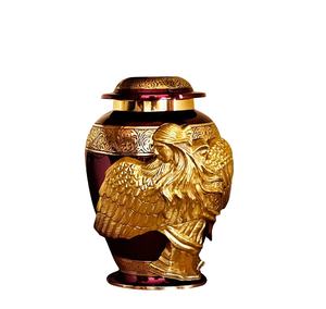Brass Angel Urn for Ashes Red Urn for Human Angel of Comfort Urn for Adult Ashes Aluminium <b>funeral</b> <b>supplies</b> urns for human - Product Image 1