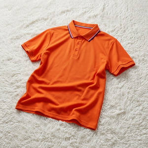 Polo homme en coton lourd de qualité supérieure, anti-boulochage, respirant, en maille piquée, avec logo brodé personnalisé, manches courtes. - Product Image 5