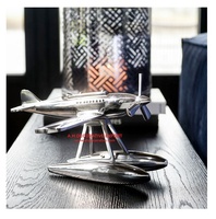 Sculpture décorative en aluminium pour dessus de table Design classique Sculpture de table en métal Aeroplan pour bureau