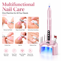 Machine à percer les ongles professionnelle avec embouts pour manucure et pédicure, utilisation en salon, lime à ongles électrique rechargeable