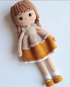 Adorable Muñeco de Peluche Amigurumi Hecho a Mano, Relleno de Algodón, de Hilo de Poliéster, Unisex, para Todas las Edades - Product Image 1