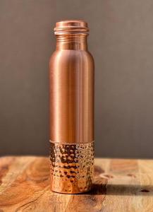Botella de Agua de Cobre Martillado de Lujo con Tapa de Rosca - Product Image 5
