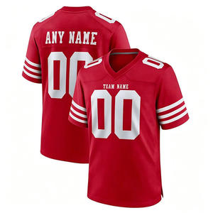 Maillots de football américain personnalisés de haute qualité pour hommes et femmes, uniformes d'équipe imprimés par sublimation avec logo sur la chemise pour les entraînements et les matchs - Product Image 2