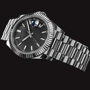 Reloj de Lujo Unisex para Fiesta, Diseño Personalizado, con Esfera Blanca Redonda Exclusiva, Fecha Automática, Movimiento de Cuarzo y Acero Inoxidable - Product Image 5